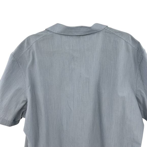 Lululemon Down to the Wire Slim Fit Short Sleeve Heathered Oasis‎ Blue Mens XXL - Picture 7 of 9
